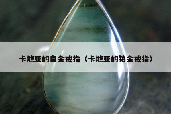 卡地亚的白金戒指（卡地亚的铂金戒指）