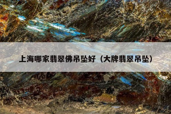 上海哪家翡翠佛吊坠好（大牌翡翠吊坠）