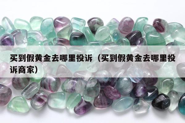 买到假黄金去哪里投诉（买到假黄金去哪里投诉商家）