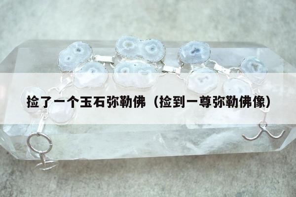 捡了一个玉石弥勒佛（捡到一尊弥勒佛像）