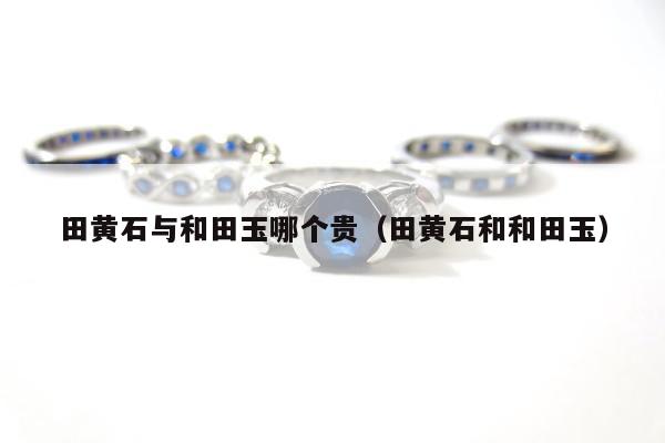 田黄石与和田玉哪个贵（田黄石和和田玉）