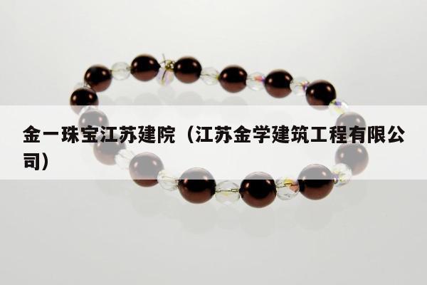 金一珠宝江苏建院（江苏金学建筑工程有限公司）