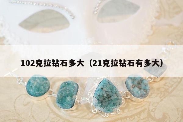02克拉钻石多大（21克拉钻石有多大）"