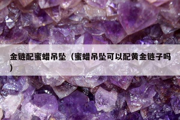 金链配蜜蜡吊坠（蜜蜡吊坠可以配黄金链子吗）