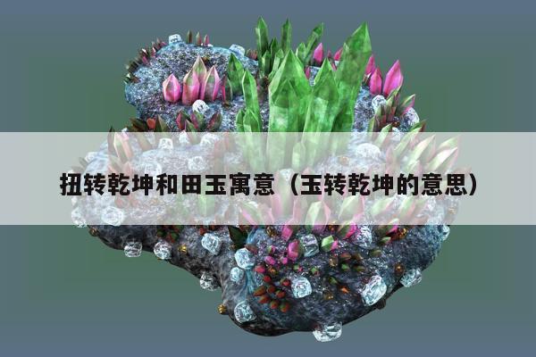 扭转乾坤和田玉寓意（玉转乾坤的意思）