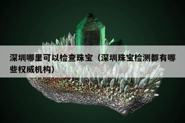 深圳哪里可以检查珠宝（深圳珠宝检测都有哪些权威机构）