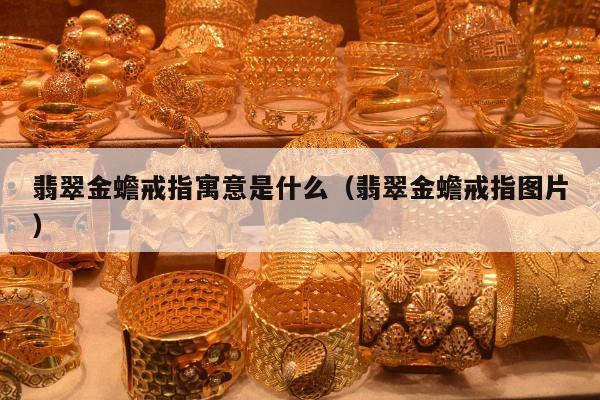 翡翠金蟾戒指寓意是什么（翡翠金蟾戒指图片）