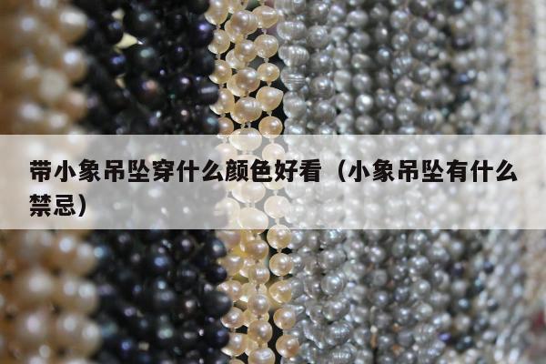 带小象吊坠穿什么颜色好看（小象吊坠有什么禁忌）