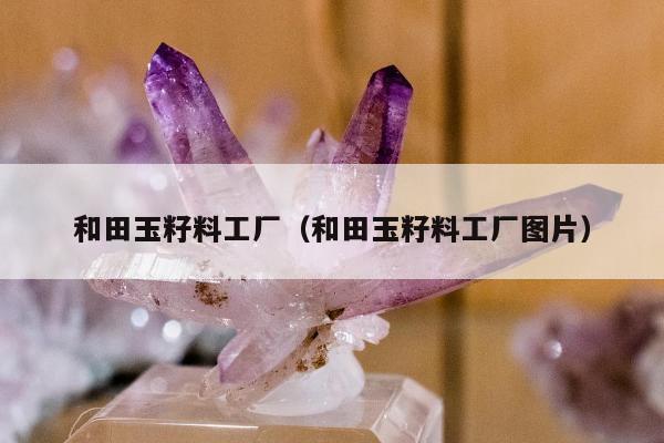 和田玉籽料工厂（和田玉籽料工厂图片）