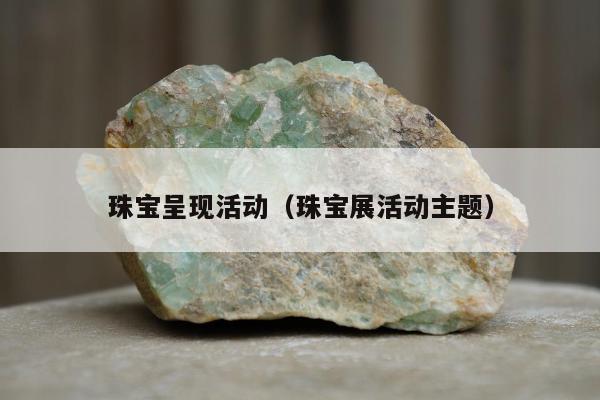 珠宝呈现活动（珠宝展活动主题）