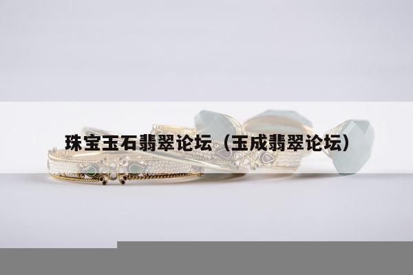 珠宝玉石翡翠论坛（玉成翡翠论坛）