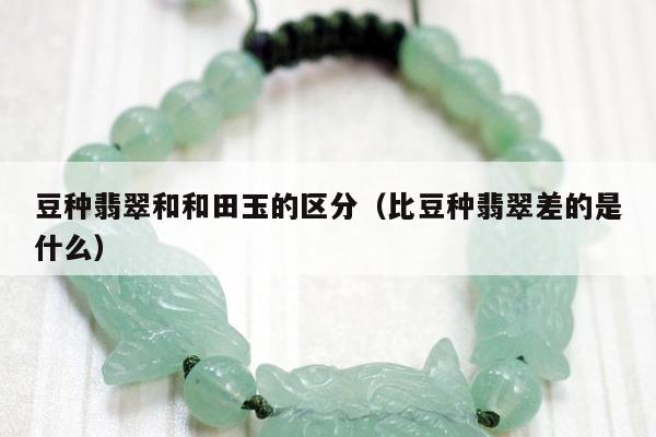 豆种翡翠和和田玉的区分（比豆种翡翠差的是什么）