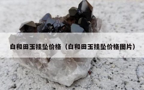 白和田玉挂坠价格（白和田玉挂坠价格图片）