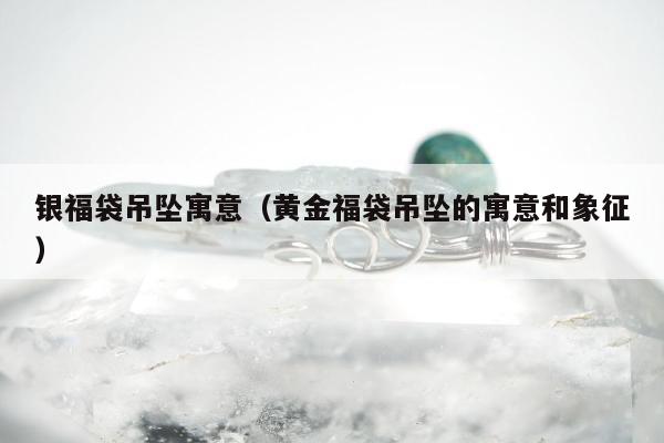 银福袋吊坠寓意（黄金福袋吊坠的寓意和象征）
