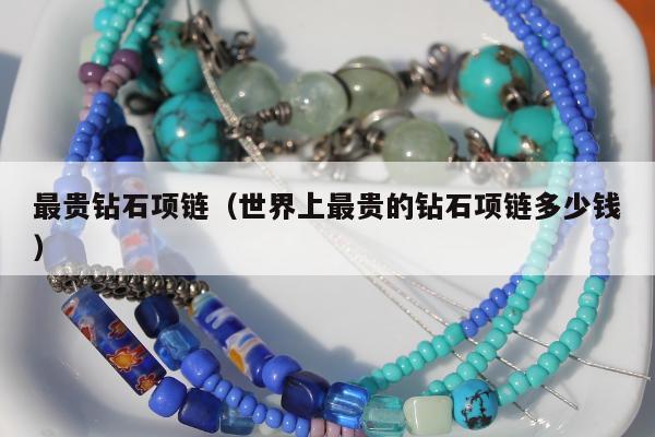 最贵钻石项链（世界上最贵的钻石项链多少钱）
