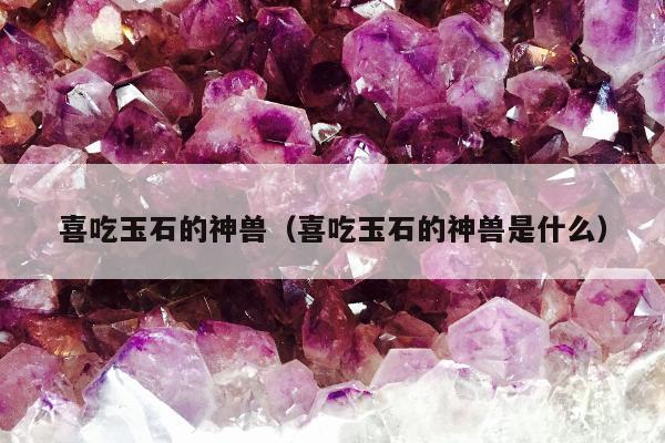 喜吃玉石的神兽（喜吃玉石的神兽是什么）