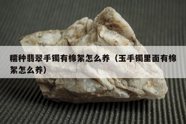 糯种翡翠手镯有棉絮怎么养（玉手镯里面有棉絮怎么养）