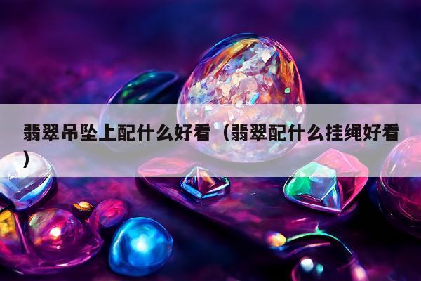 翡翠吊坠上配什么好看（翡翠配什么挂绳好看）
