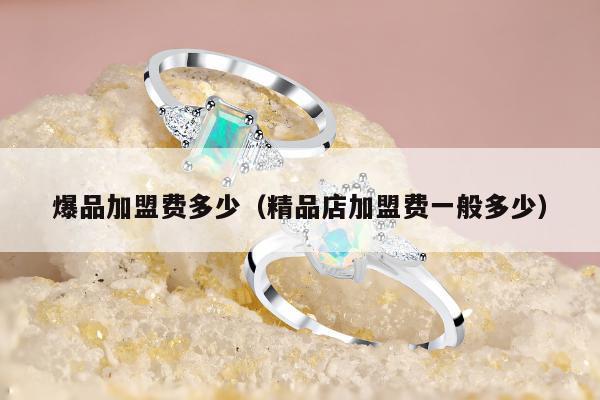 爆品加盟费多少（精品店加盟费一般多少）