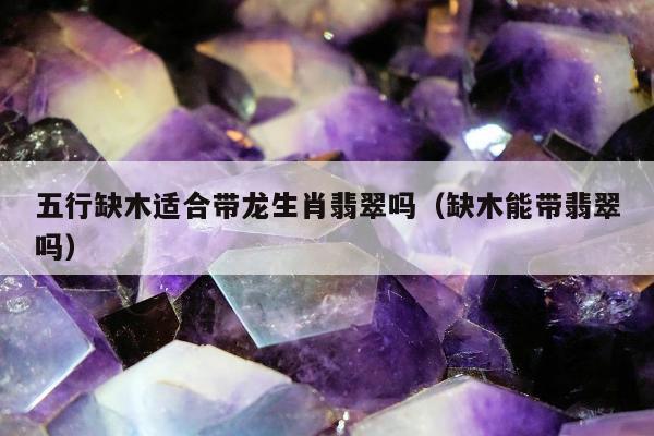 五行缺木适合带龙生肖翡翠吗（缺木能带翡翠吗）