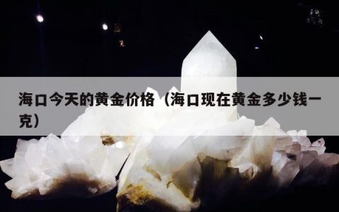 海口今天的黄金价格（海口现在黄金多少钱一克）