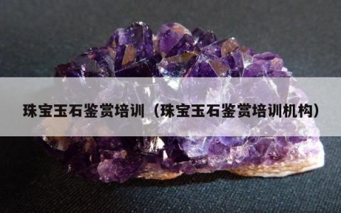 珠宝玉石鉴赏培训（珠宝玉石鉴赏培训机构）