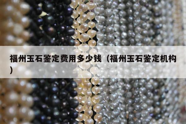 福州玉石鉴定费用多少钱（福州玉石鉴定机构）