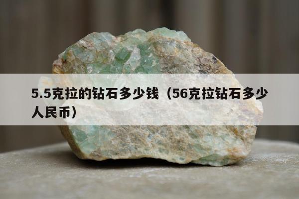.5克拉的钻石多少钱（56克拉钻石多少人民币）"