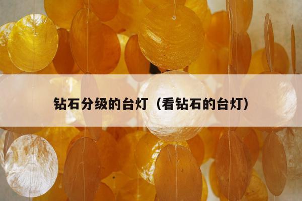 钻石分级的台灯（看钻石的台灯）