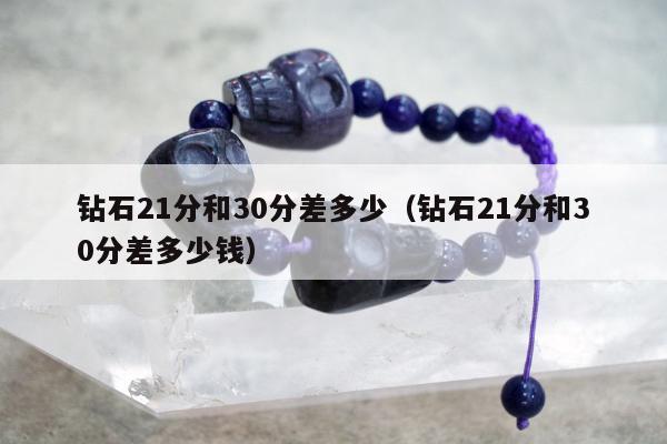 钻石21分和30分差多少（钻石21分和30分差多少钱）