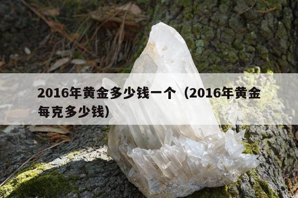 016年黄金多少钱一个（2016年黄金每克多少钱）"