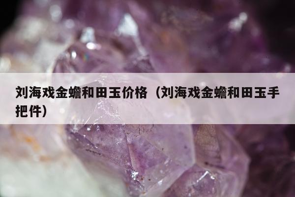 刘海戏金蟾和田玉价格（刘海戏金蟾和田玉手把件）