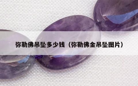 弥勒佛吊坠多少钱（弥勒佛金吊坠图片）