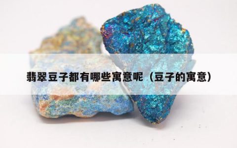 翡翠豆子都有哪些寓意呢（豆子的寓意）