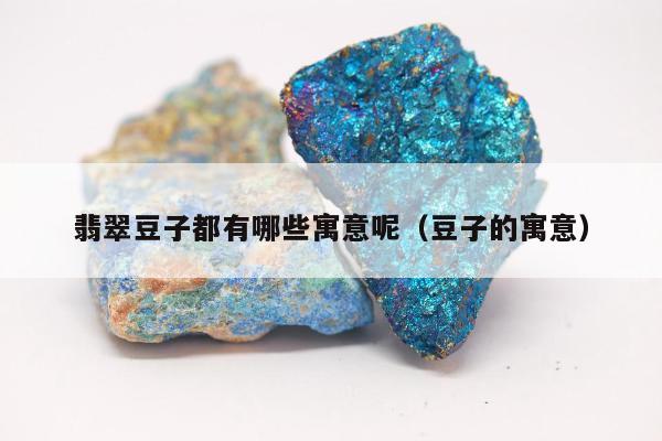 翡翠豆子都有哪些寓意呢（豆子的寓意）