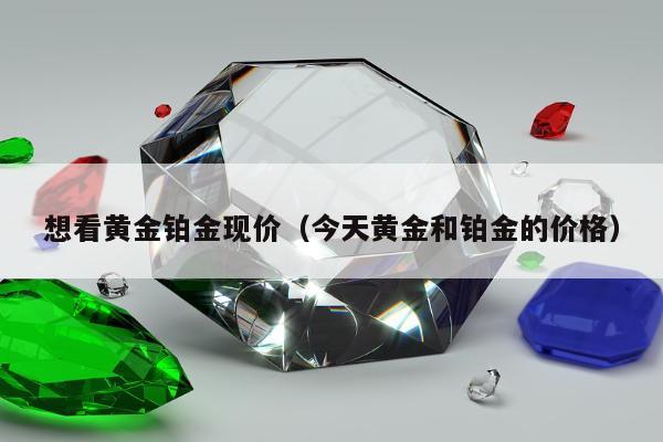 想看黄金铂金现价（今天黄金和铂金的价格）