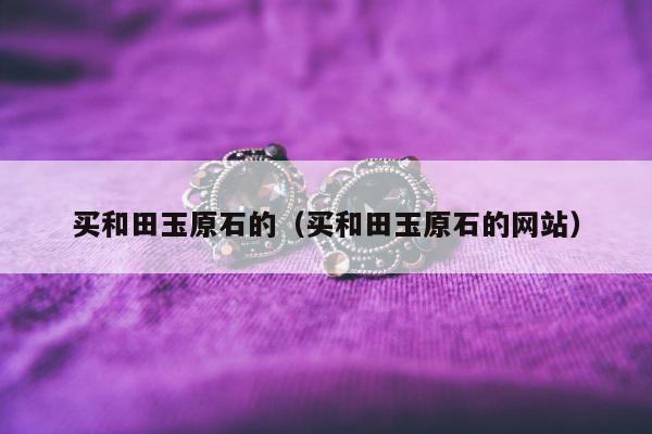 买和田玉原石的（买和田玉原石的网站）