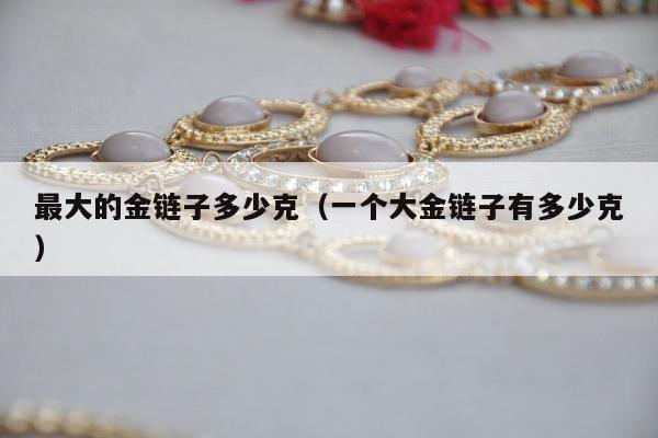 最大的金链子多少克（一个大金链子有多少克）