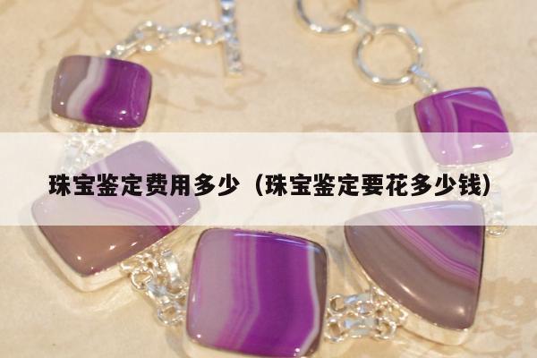 珠宝鉴定费用多少（珠宝鉴定要花多少钱）