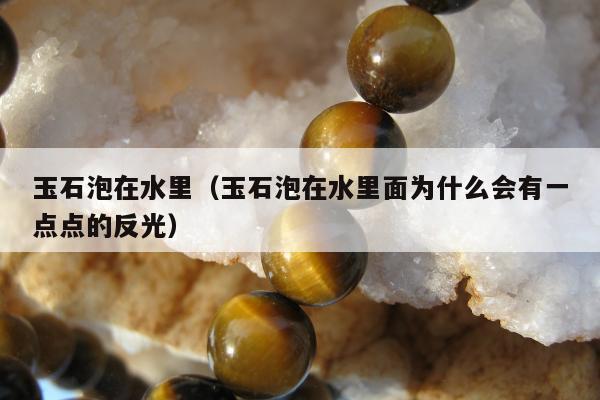 玉石泡在水里（玉石泡在水里面为什么会有一点点的反光）