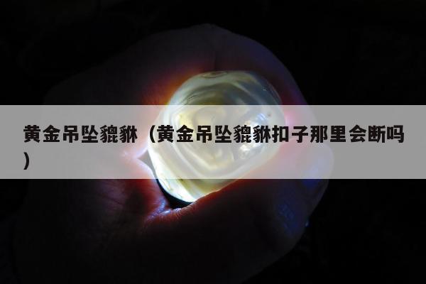 黄金吊坠貔貅（黄金吊坠貔貅扣子那里会断吗）