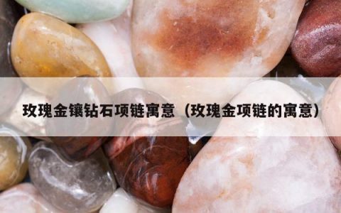 玫瑰金镶钻石项链寓意（玫瑰金项链的寓意）