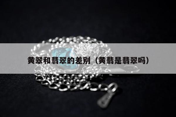 黄翠和翡翠的差别（黄翡是翡翠吗）