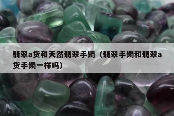 翡翠a货和天然翡翠手镯（翡翠手镯和翡翠a货手镯一样吗）