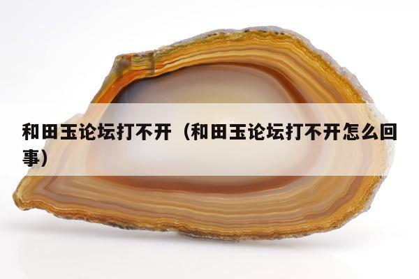 和田玉论坛打不开（和田玉论坛打不开怎么回事）