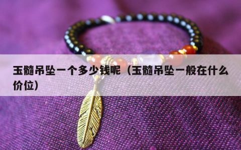 玉髓吊坠一个多少钱呢（玉髓吊坠一般在什么价位）