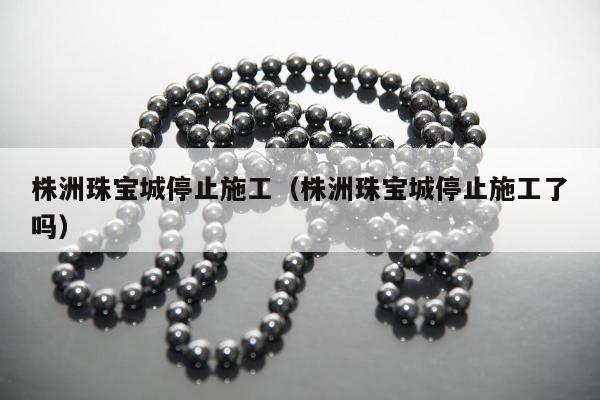株洲珠宝城停止施工（株洲珠宝城停止施工了吗）