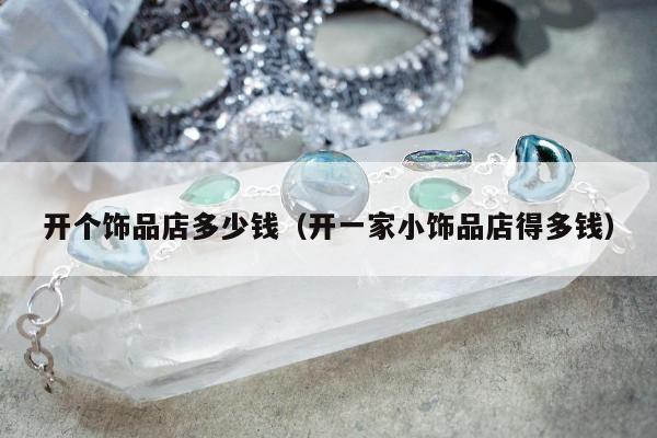 开个饰品店多少钱（开一家小饰品店得多钱）
