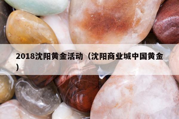 018沈阳黄金活动（沈阳商业城中国黄金）"
