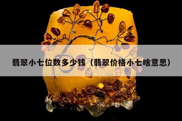 翡翠小七位数多少钱（翡翠价格小七啥意思）